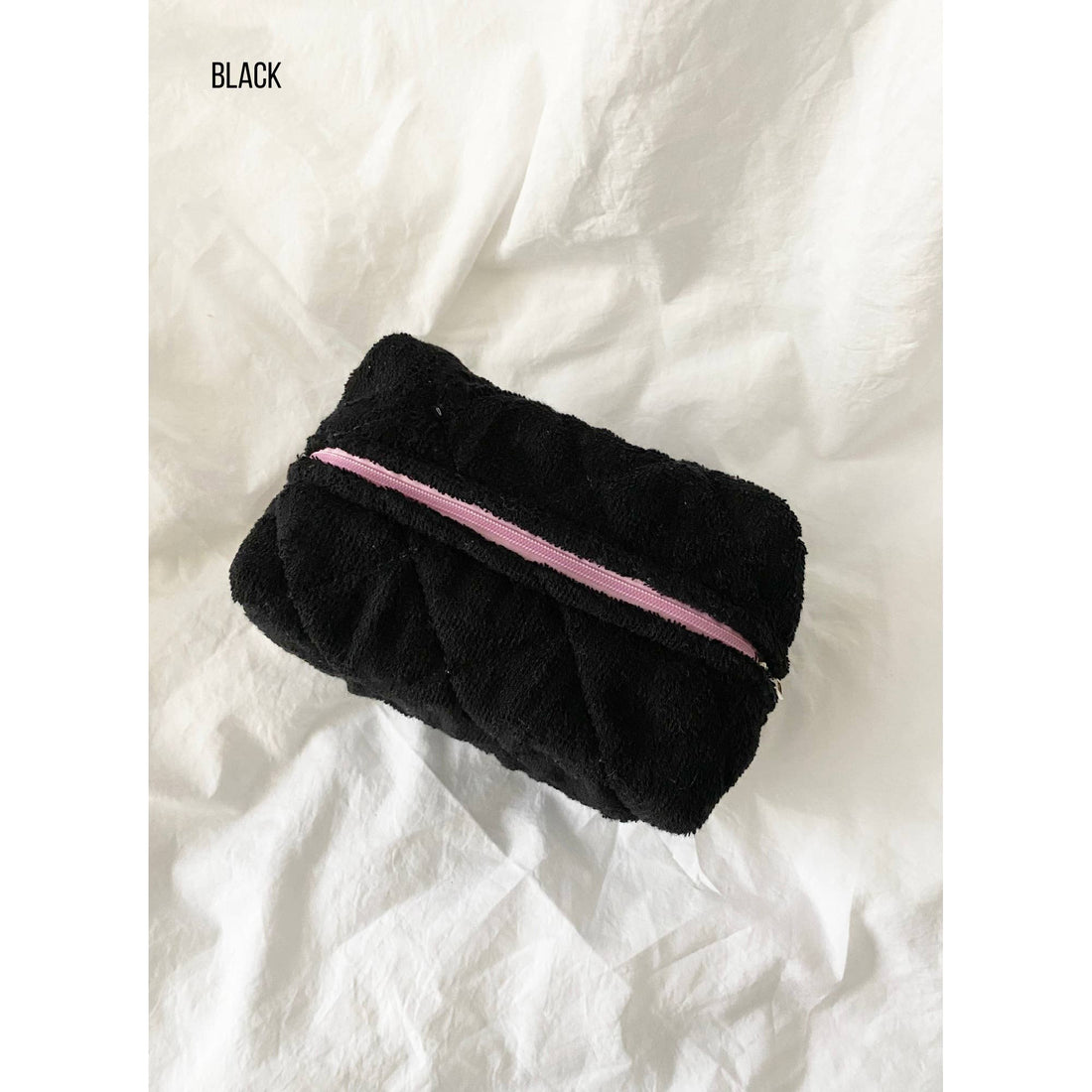 Large Size Make Up Bag - TERRY: BUTTER / ONE SIZE