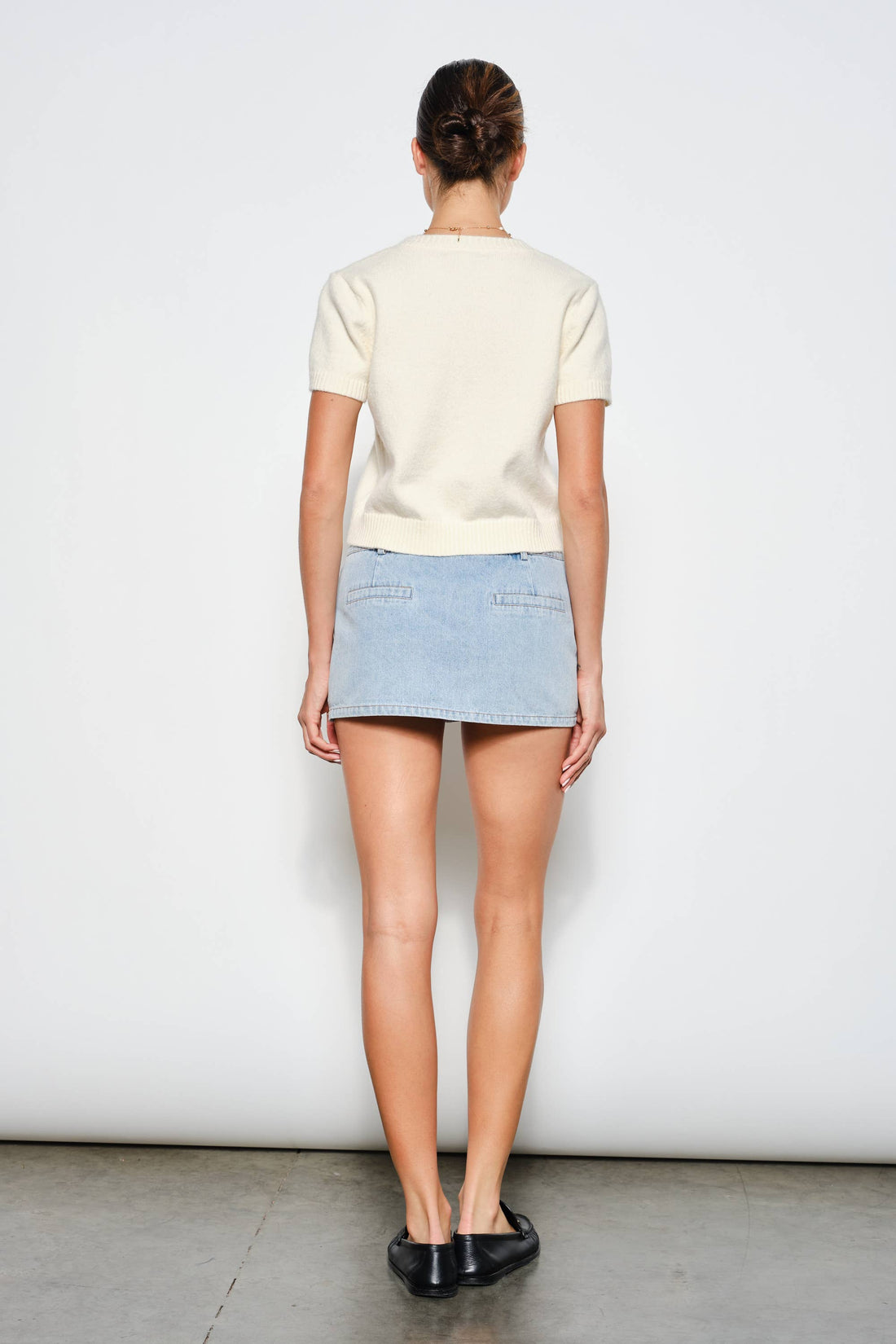 RAVEN SHORT SLEEVE CARDIGAN: Ivory