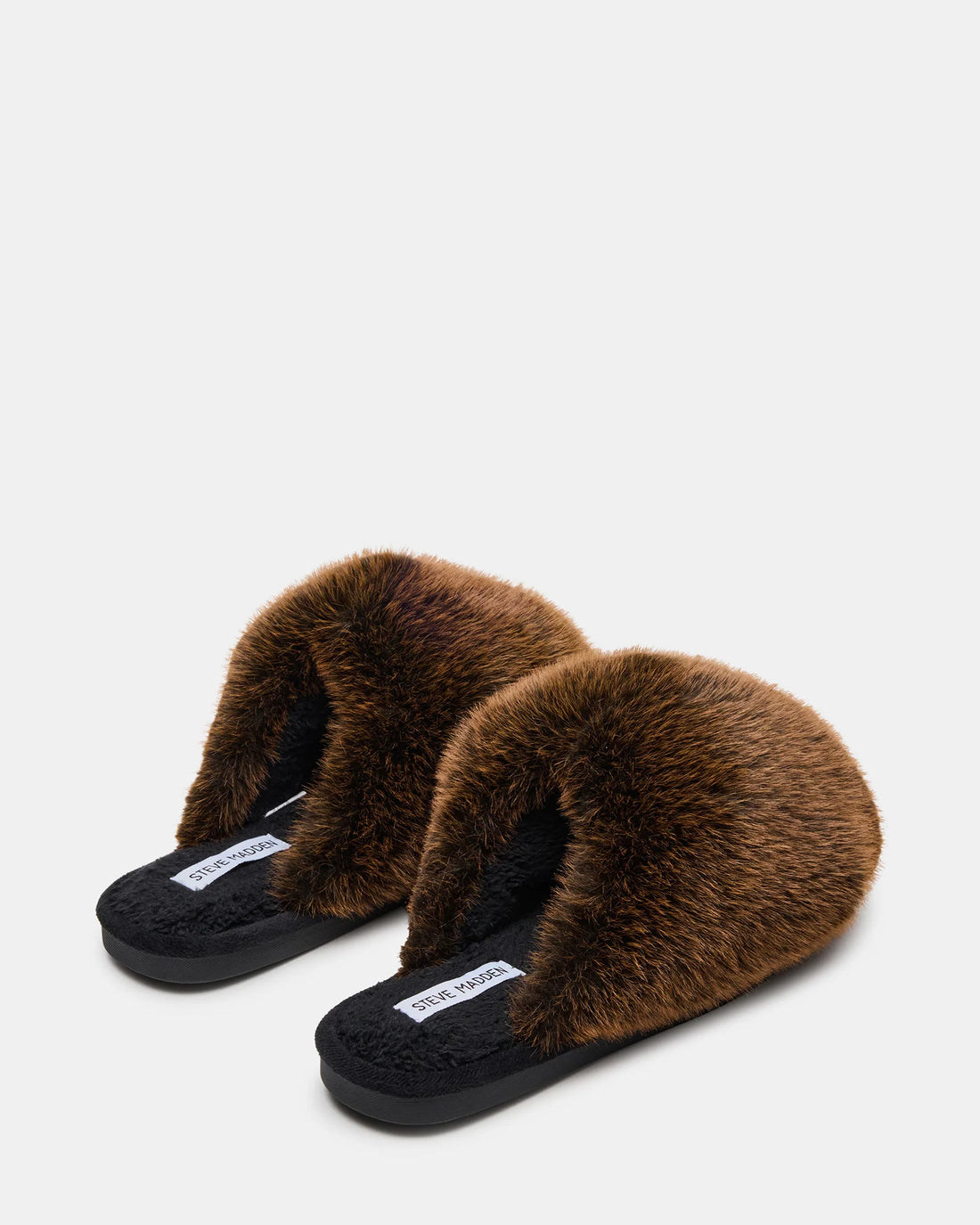 Brown Poof Slippers