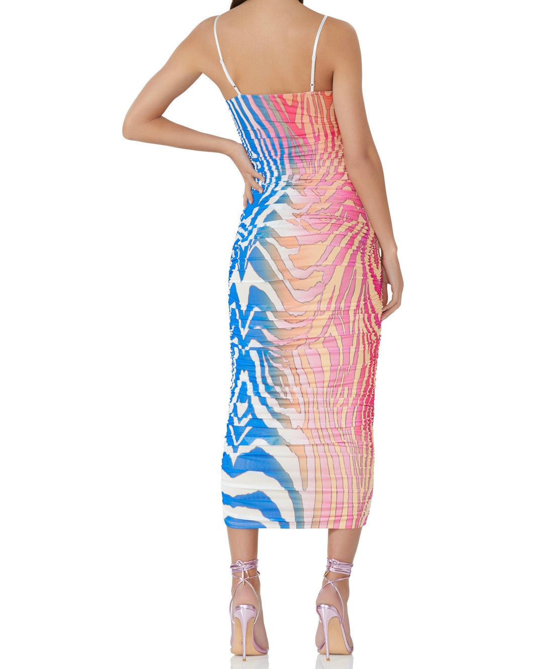 Hazel Midi Dress- Spring Multi Zebra