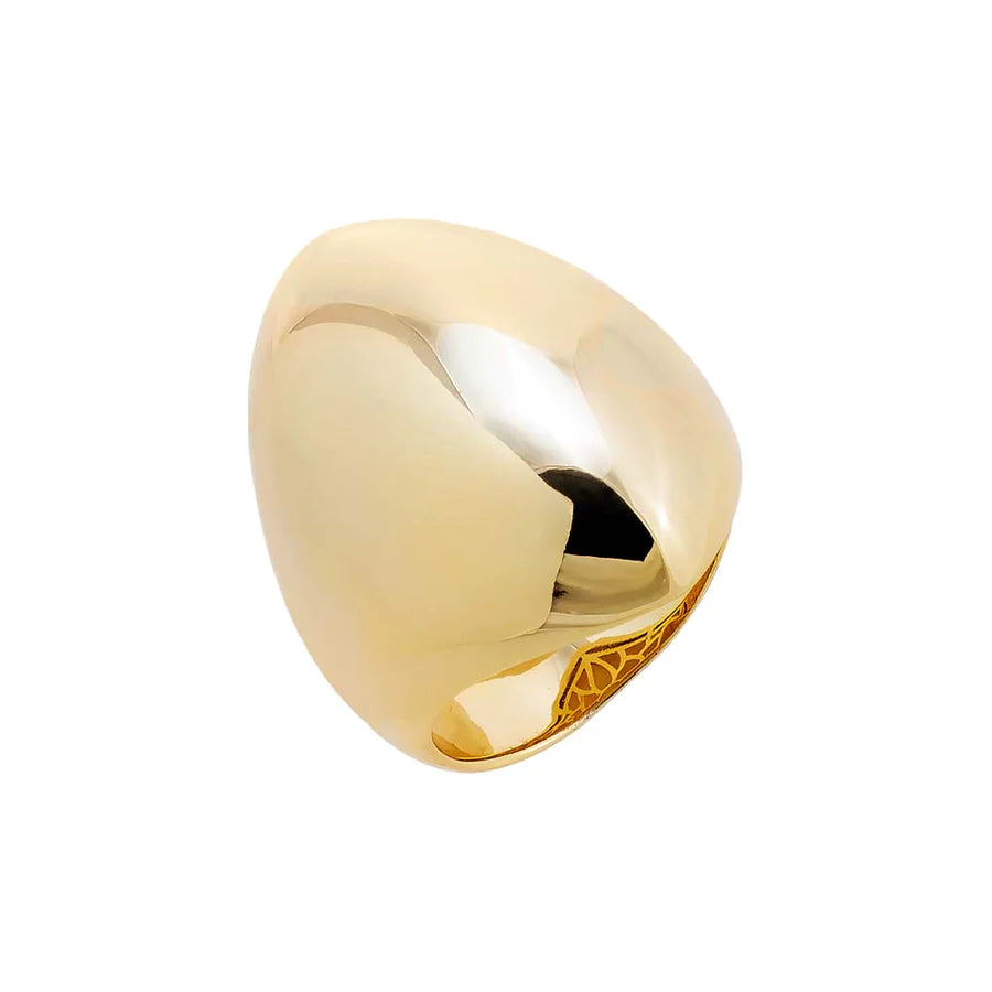 Solid Elongated Chunky Ring