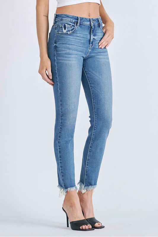 Amelia Clean Frayed Hem Skinny
