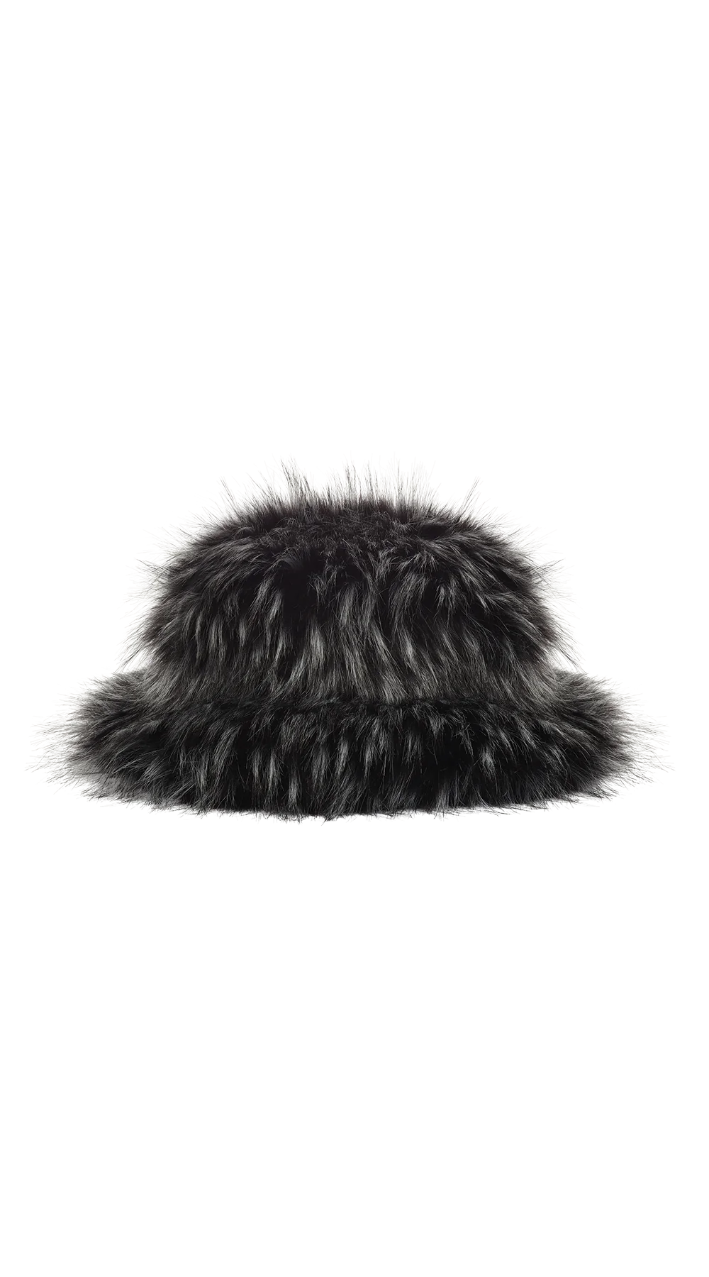 Furry Bucket Hat- Black