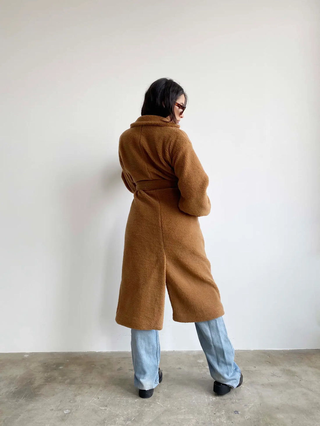 Long Teddy Camel Coat