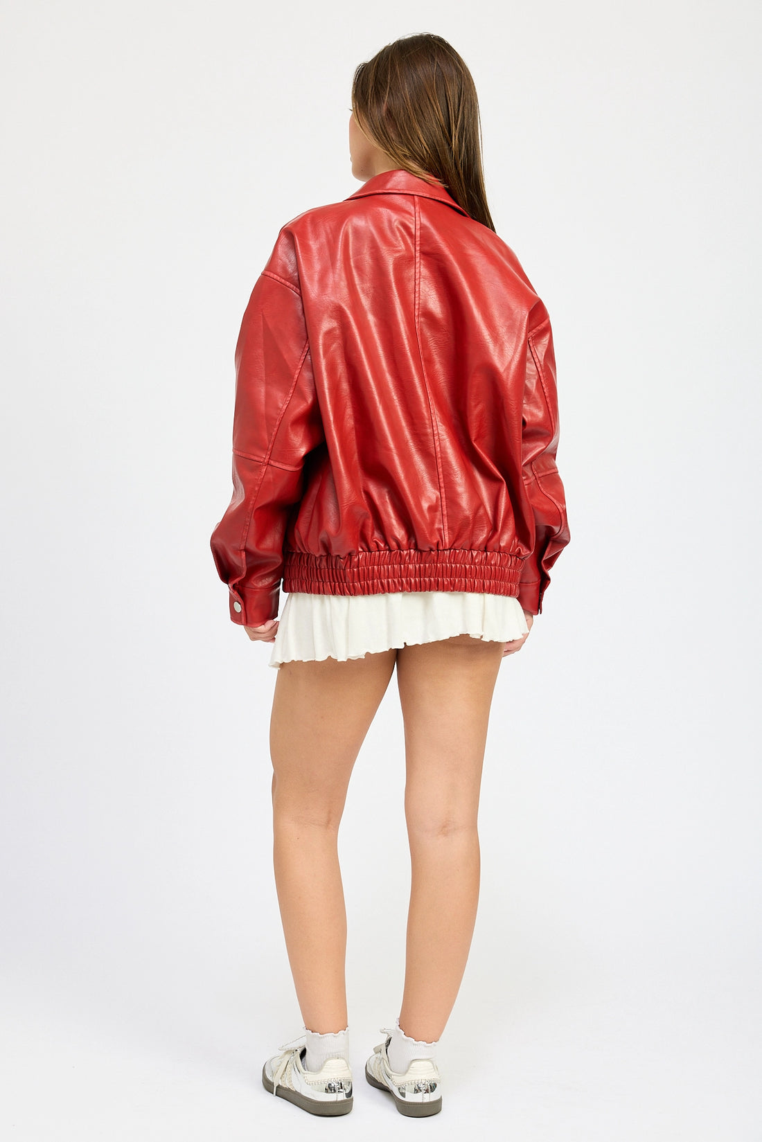 Red Vintage Oversized Jacket