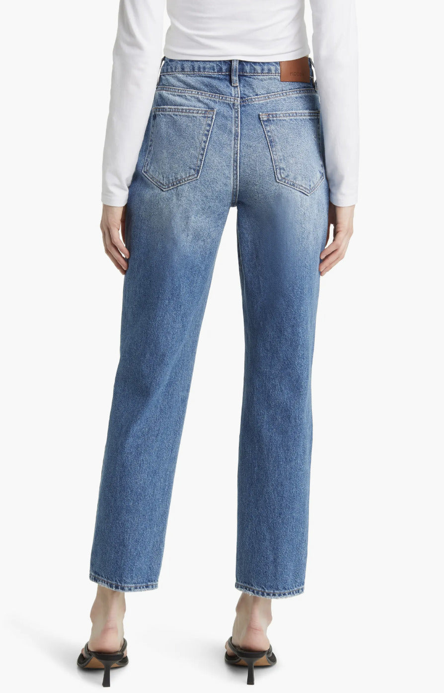 Tracey Crossover Straight Leg Jeans