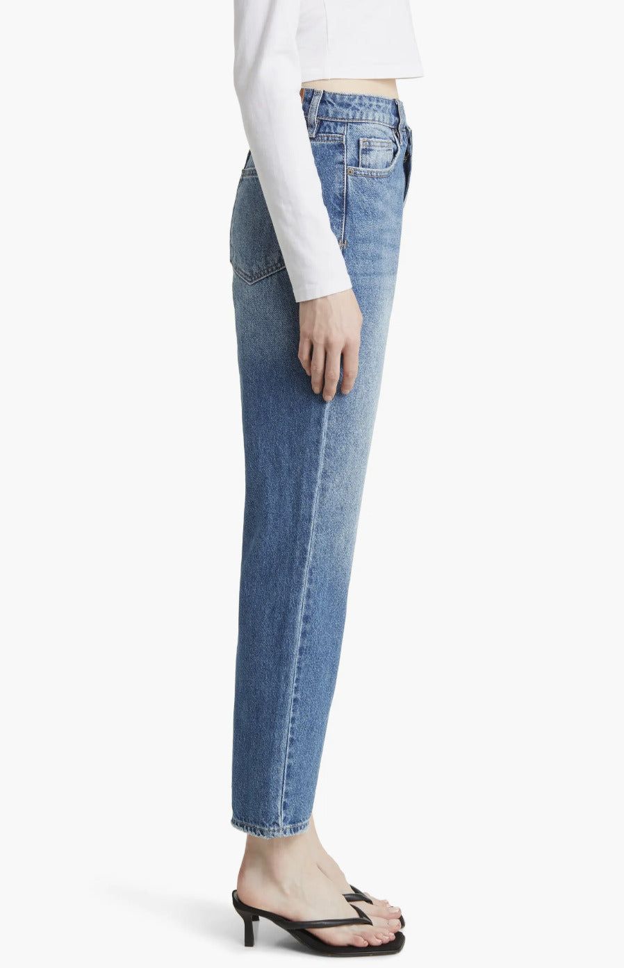 Tracey Crossover Straight Leg Jeans