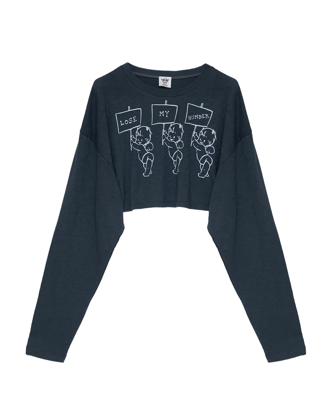 Read the Signs Cropped BF Longsleeve