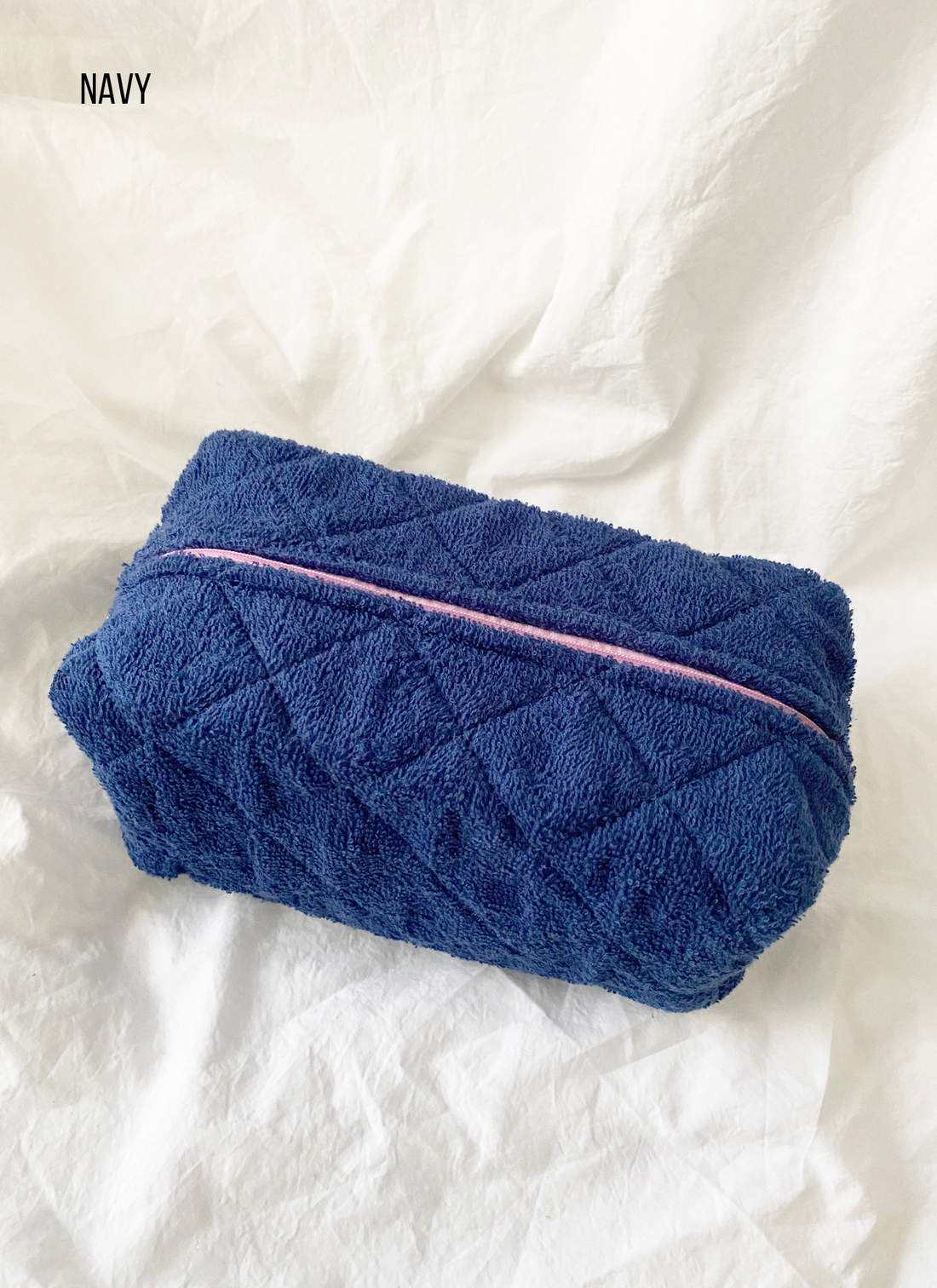 Large Size Make Up Bag - TERRY: BUTTER / ONE SIZE