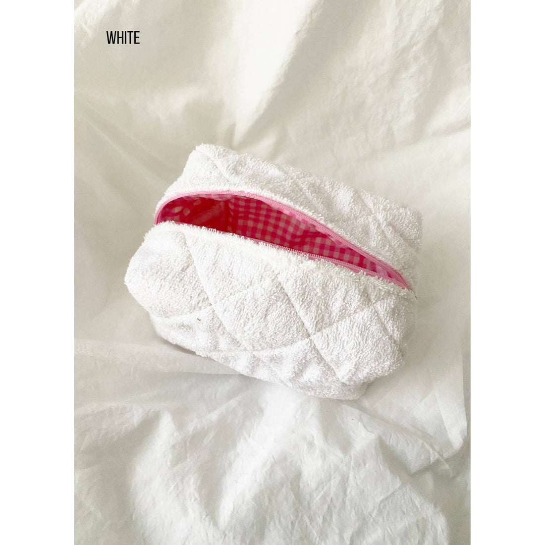 Large Size Make Up Bag - TERRY: BUTTER / ONE SIZE