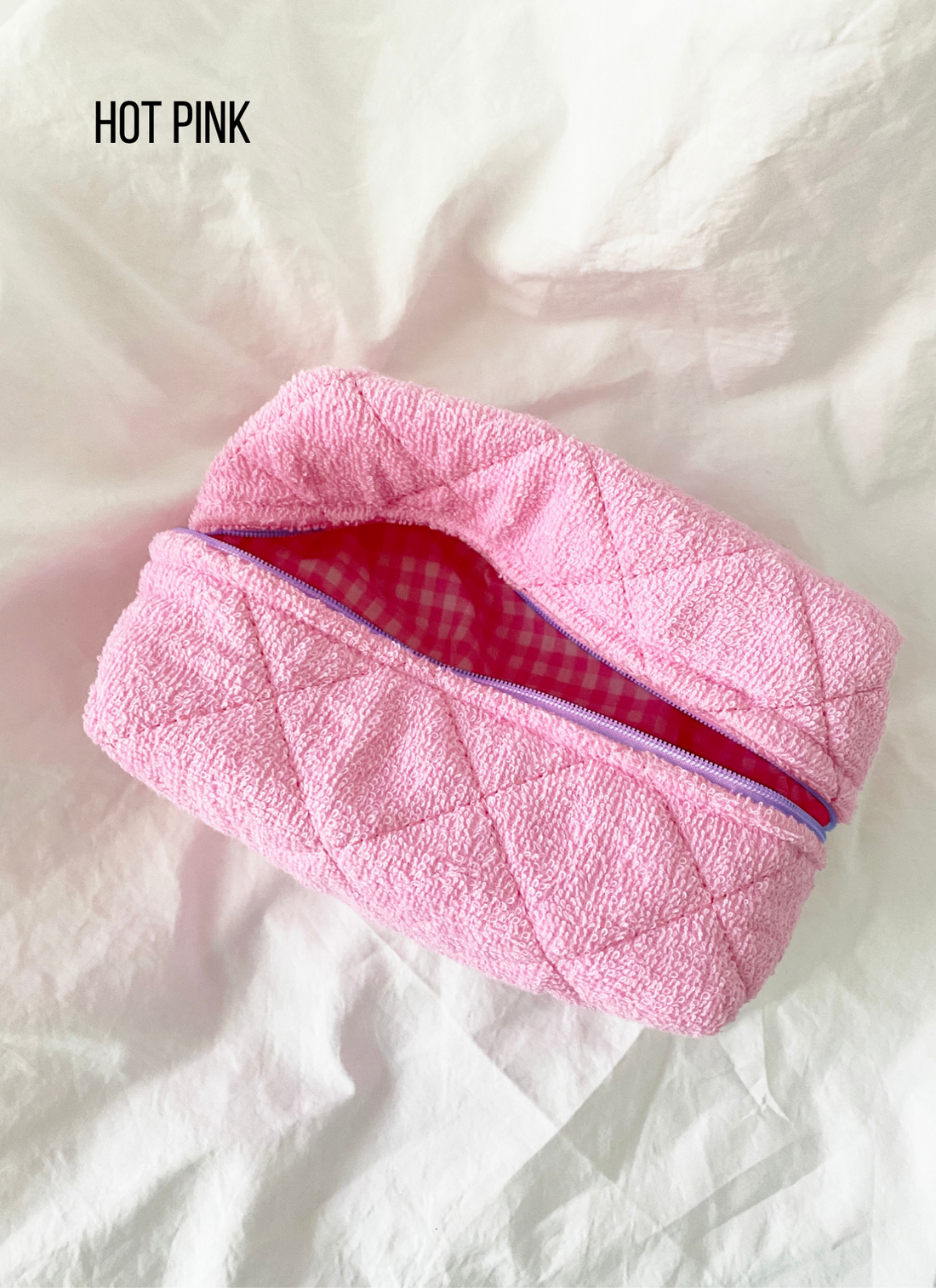 Large Size Make Up Bag - TERRY: BUTTER / ONE SIZE