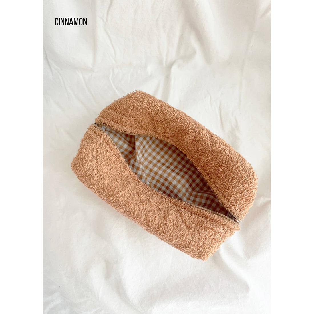 Large Size Make Up Bag - TERRY: BUTTER / ONE SIZE