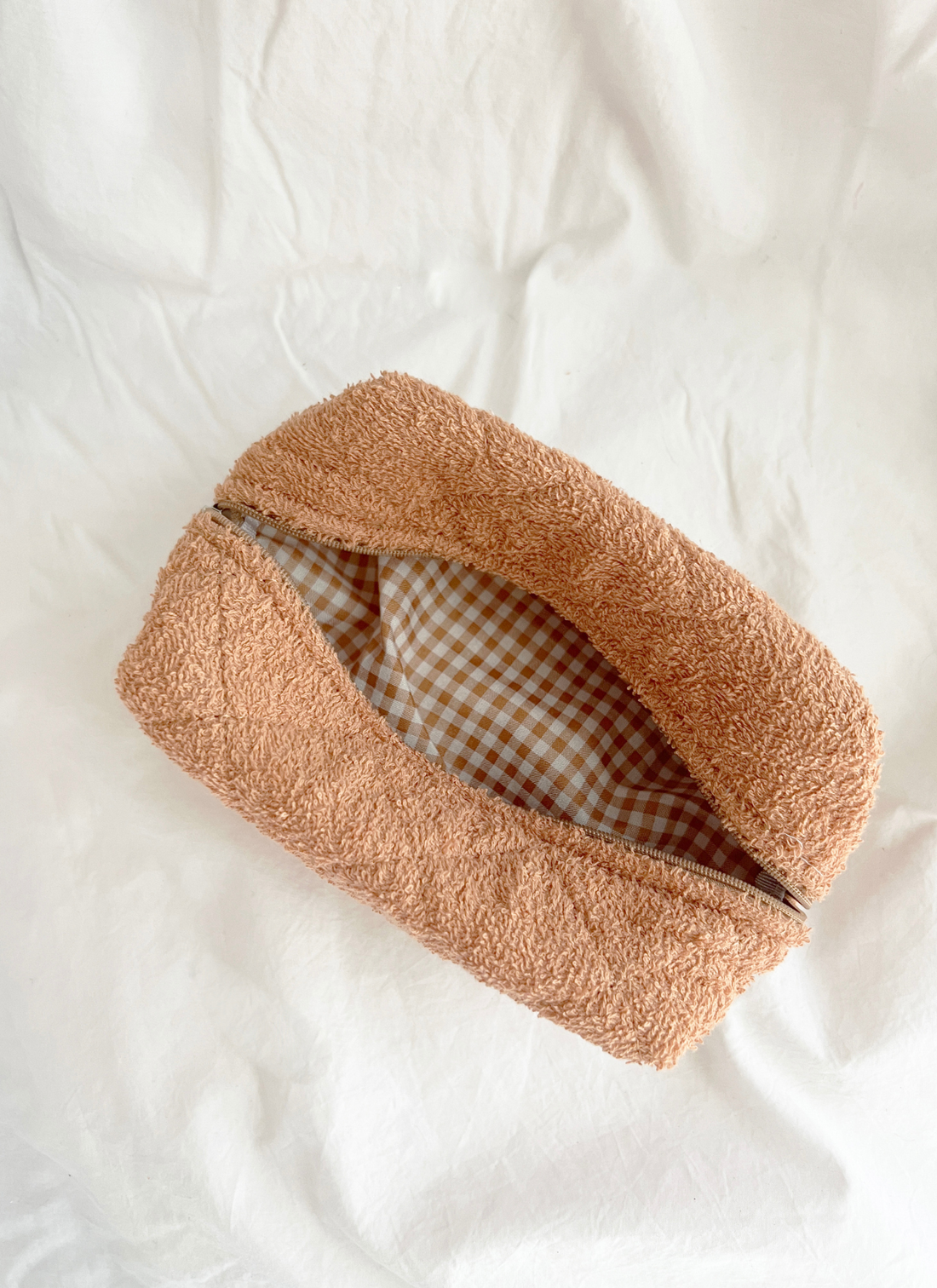 Large Size Make Up Bag - TERRY: BUTTER / ONE SIZE
