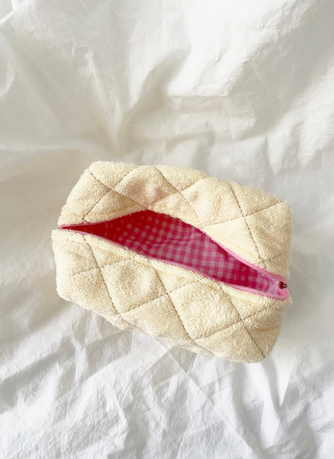 Large Size Make Up Bag - TERRY: BUTTER / ONE SIZE