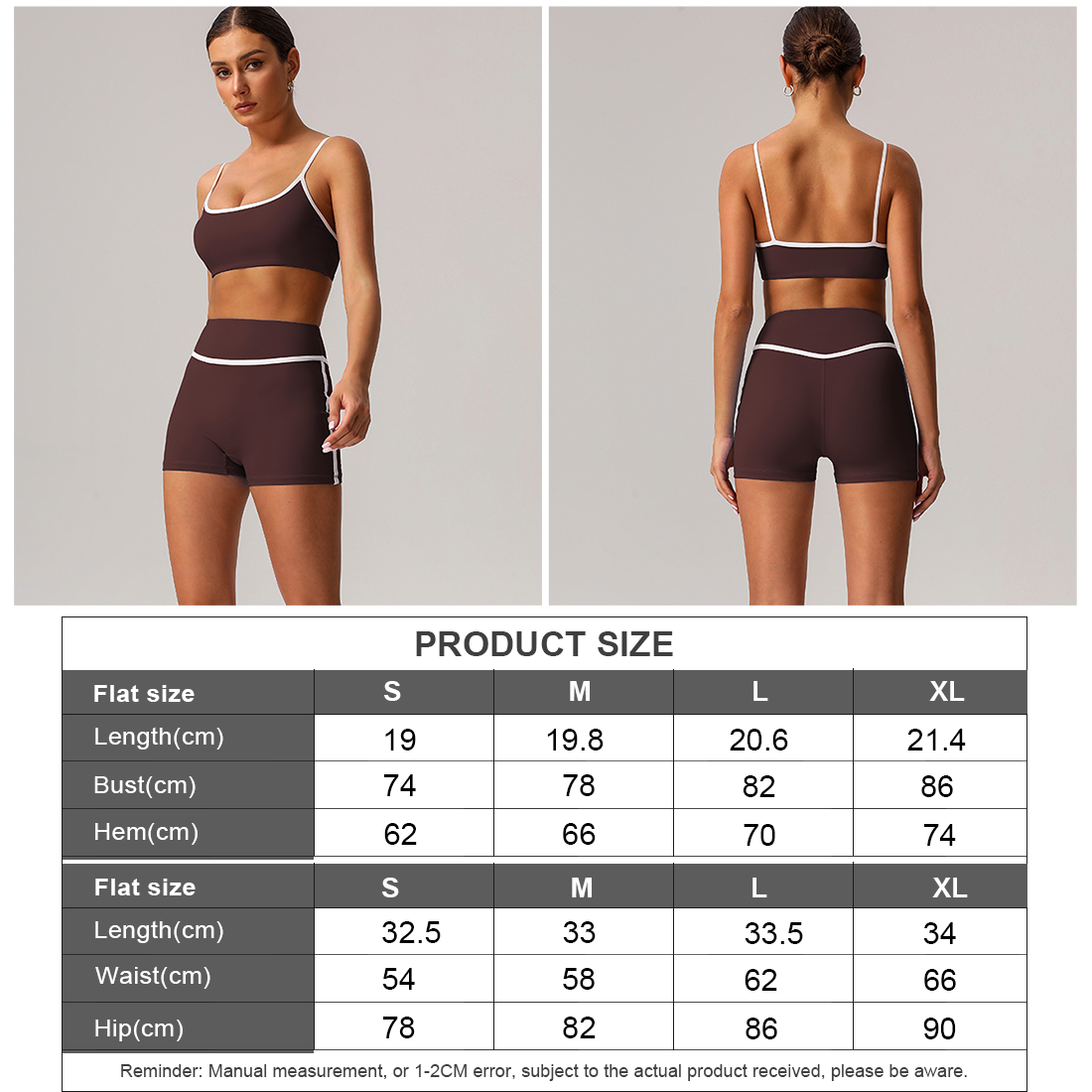 Women Color Block Sport Bra Fitness Shorts 2 Pcs Yoga Set: Blue