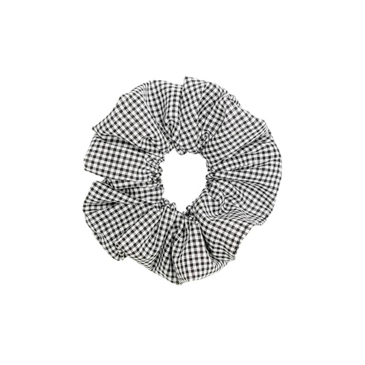 Picnic Scrunchie in Black and White Gingham