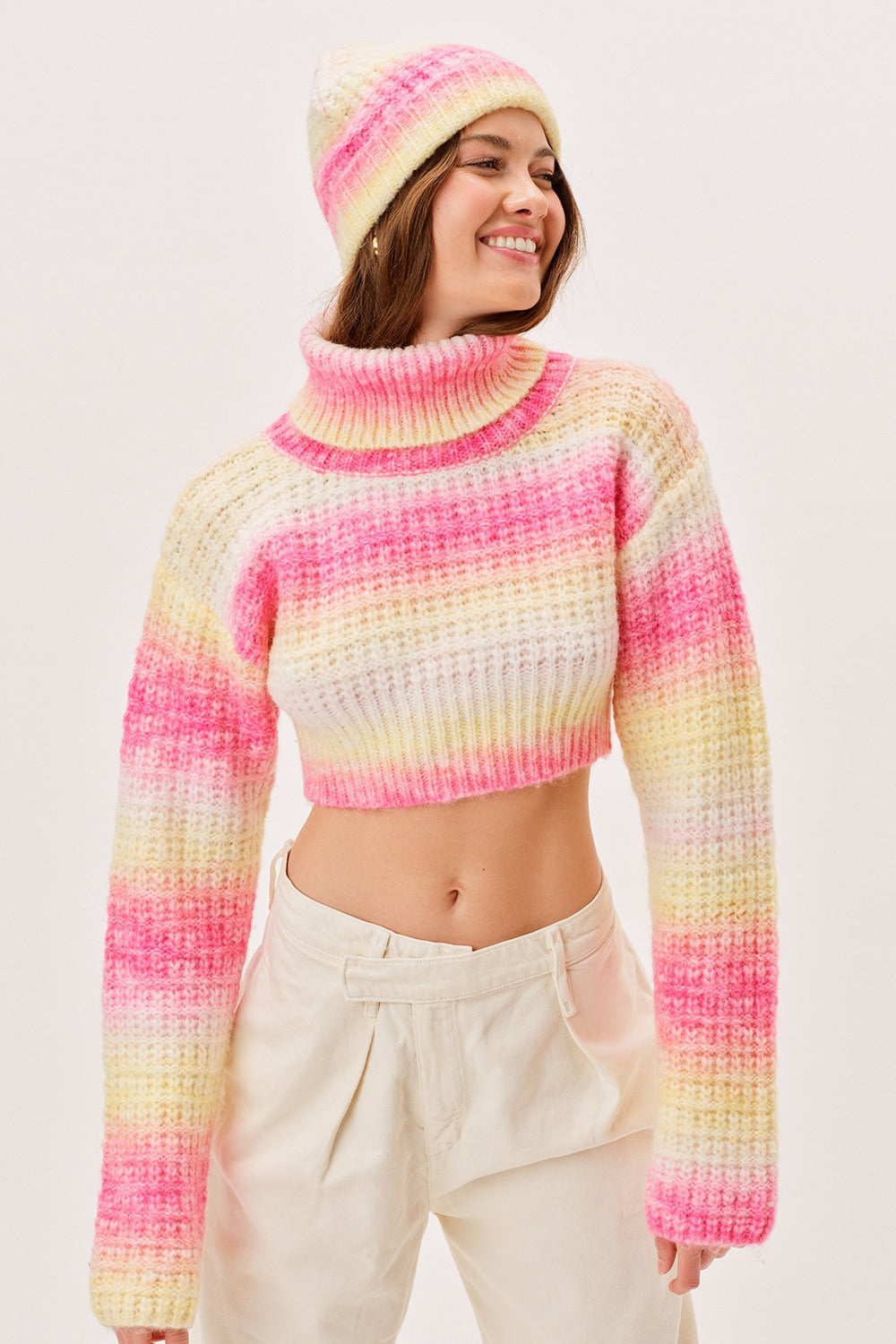 Rosa Turtleneck Crop Sweater