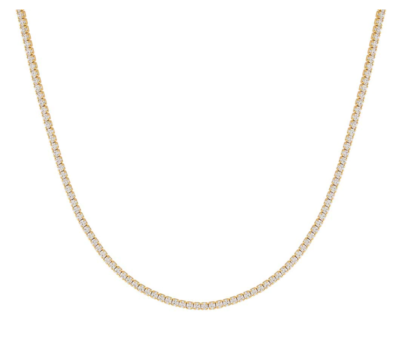 Classic Thin Tennis Necklace