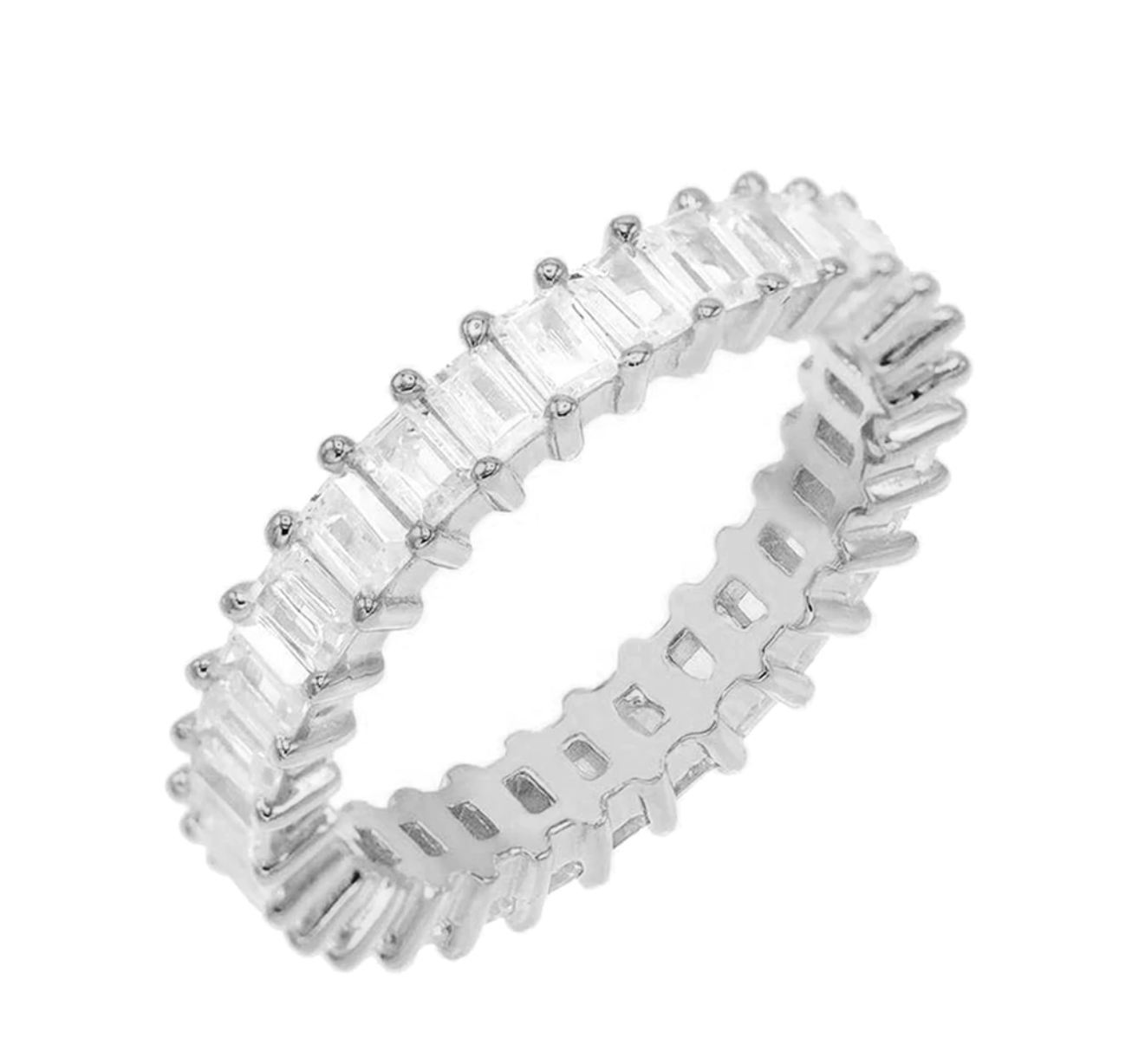 Thin Bagette Eternity Band