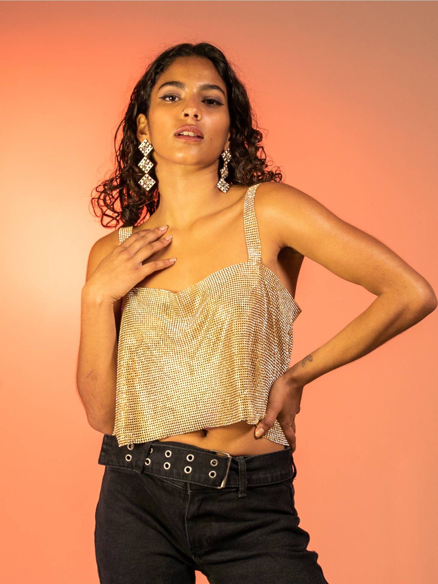 Gold Chainmail Mini Top