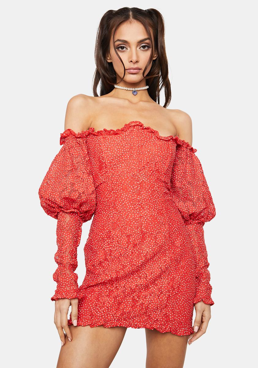 clarisse off the shoulder mini dress Clarisse Off The Shoulder Mini Dress