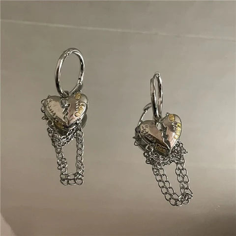 Chained Hearts Earrings