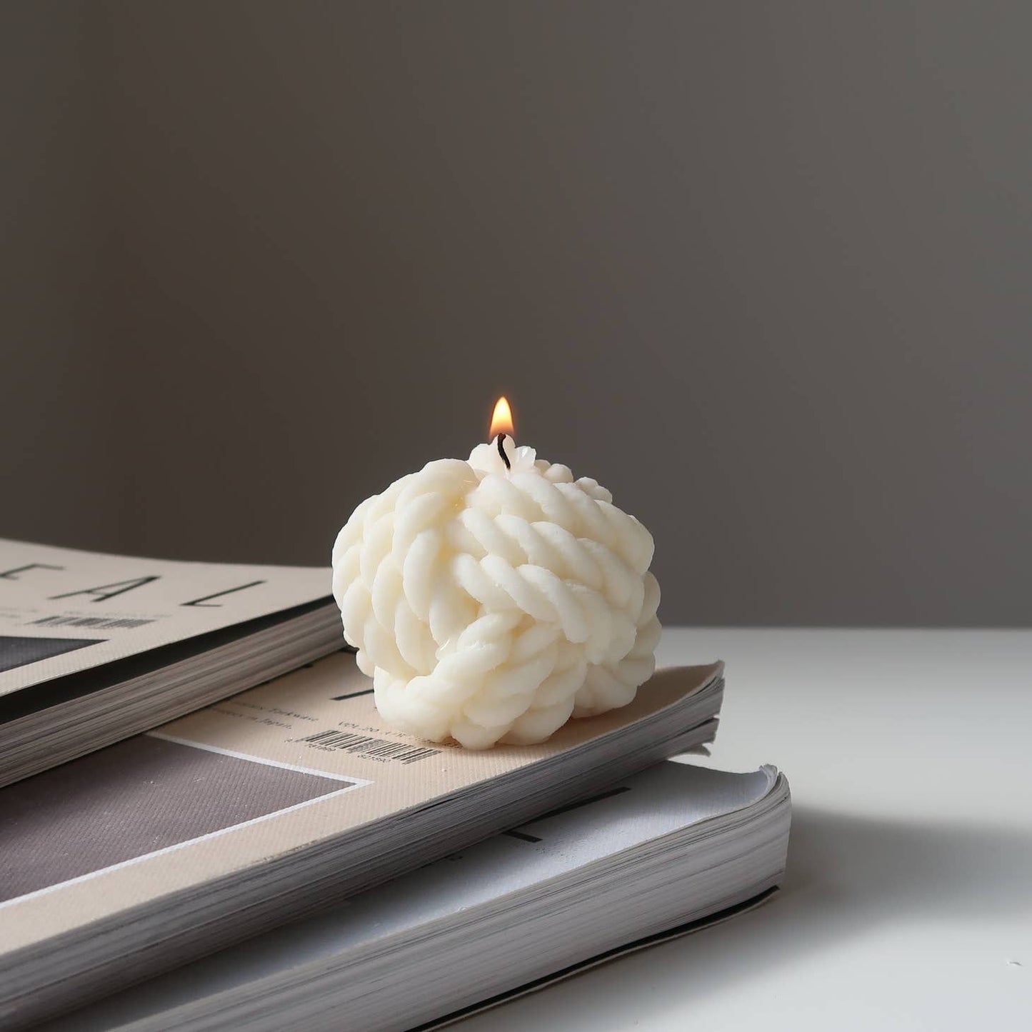 Knot Pillar Soy Candle